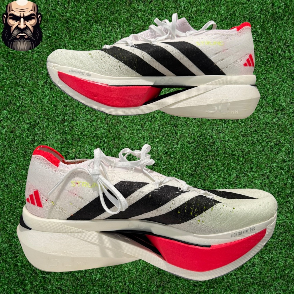 Adidas Adizero Prime X 3.0 Strung White Running Shoes JR2597 Men's Size 5.5 - Picture 3 of 7